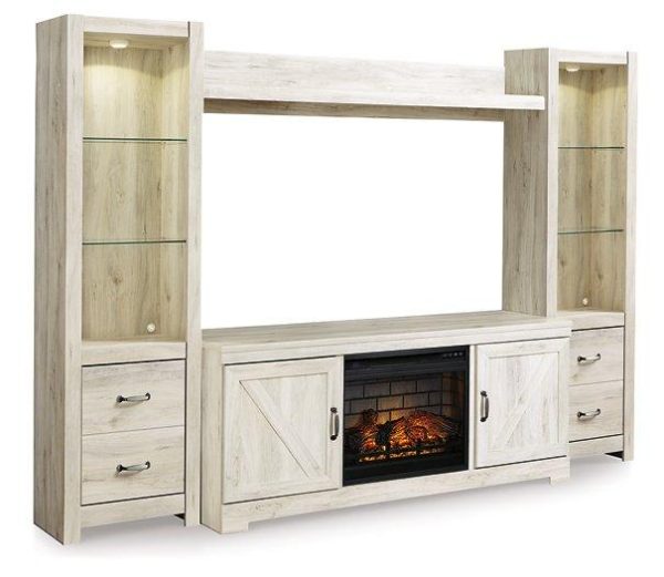 Bellaby 4-Piece Entertainment Center with Electric Fireplace Hot on Sale