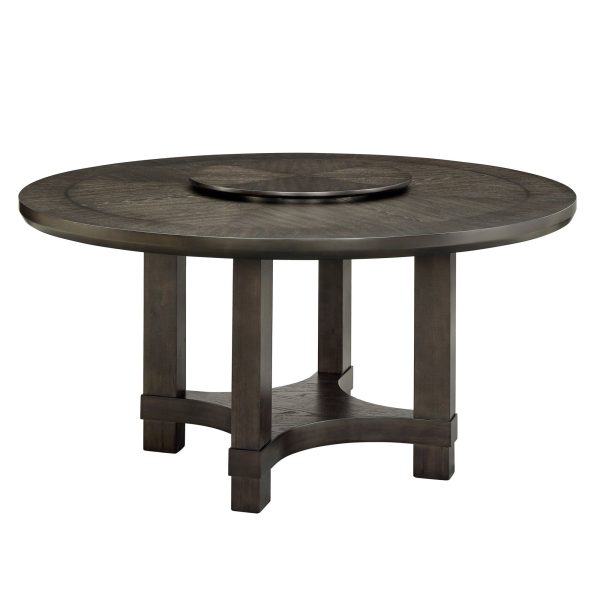 JEFFRIES ROUND TABLE W LAZY SUSAN For Discount