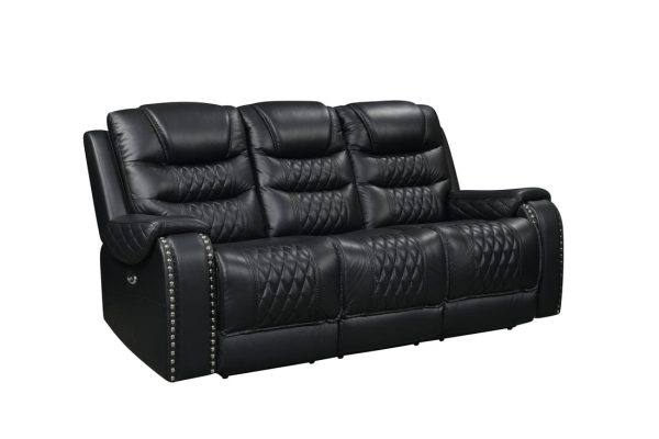 Harley Black Power - TOP GRAIN LEATHER Reclining Set Fashion