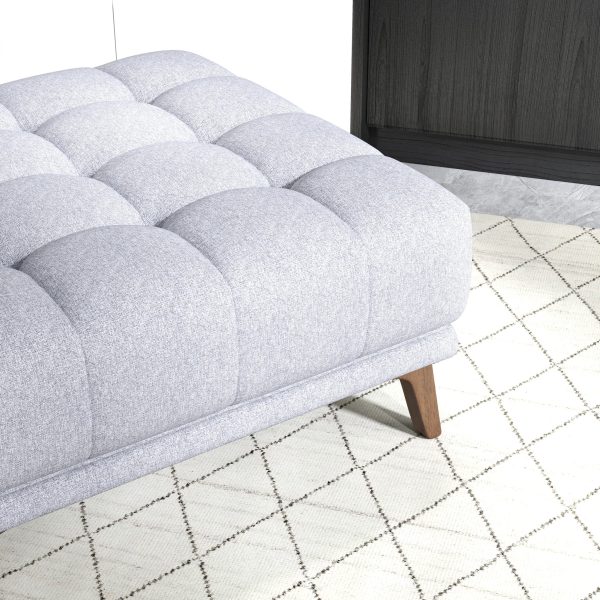 Addison Square Upholstered Ottoman For Sale