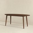 Ada Mid Century Modern Style Solid Wood Walnut Oval Dining Table Cheap