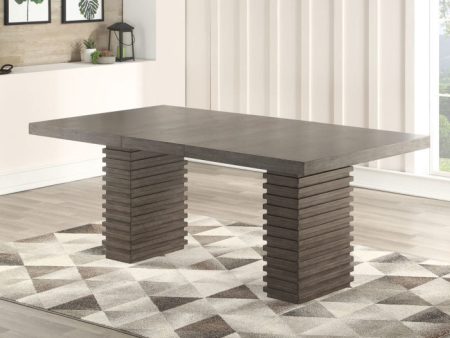 Mila 60-78 Inch Dining Table w 18″ Leaf on Sale