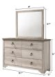 Patterson Driftwood Dresser Mirror on Sale