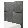 DENKER GUNMETAL PANEL BED on Sale