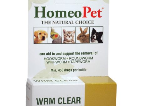 Worm Clear 15 ml by HomeoPet Solutions For Cheap