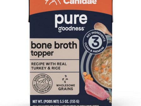 PURE goodness Bone Broth Topper Real Turkey And Rice 12 Count   5.5 Oz by Canidae Sale