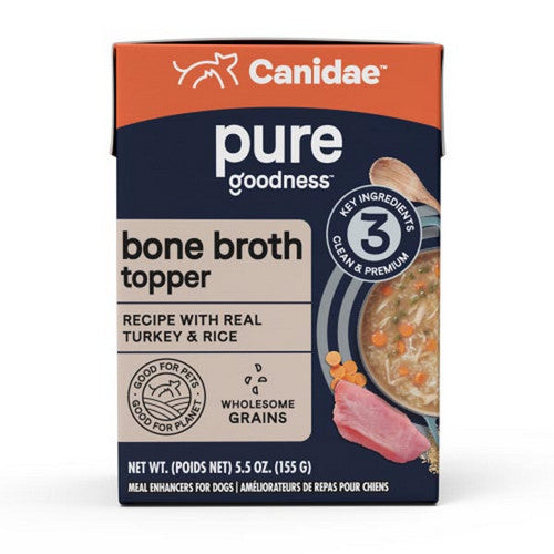 PURE goodness Bone Broth Topper Real Turkey And Rice 12 Count   5.5 Oz by Canidae Sale