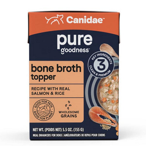 PURE goodness Bone Broth Topper Real Salmon And Rice 12 Count   5.5 Oz by Canidae Online Hot Sale