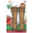 Nylabone Healthy Edibles Roast Beef Flavor Chew Treats for Dog 2 Count, Roast Beef, 1 Each XL Souper by Nylabone Hot on Sale